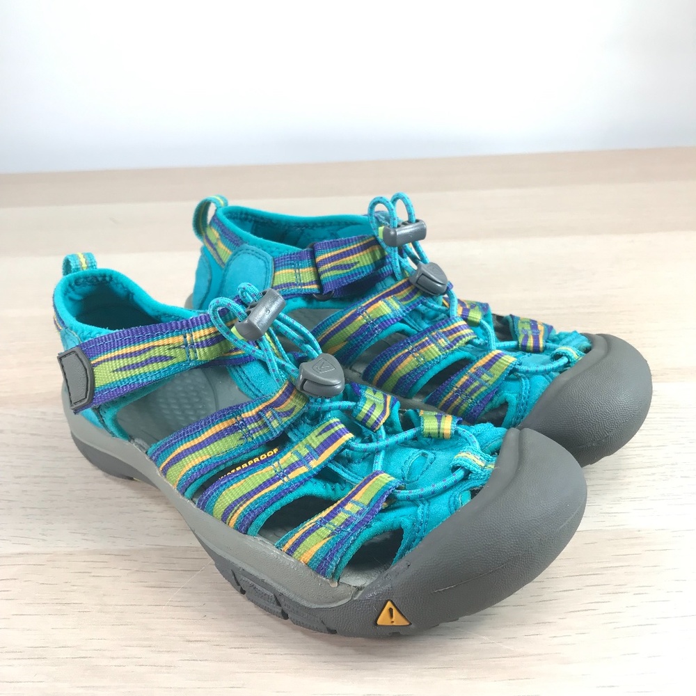 Boys Keen Newport H2 Waterproof Sandals Blue Grey